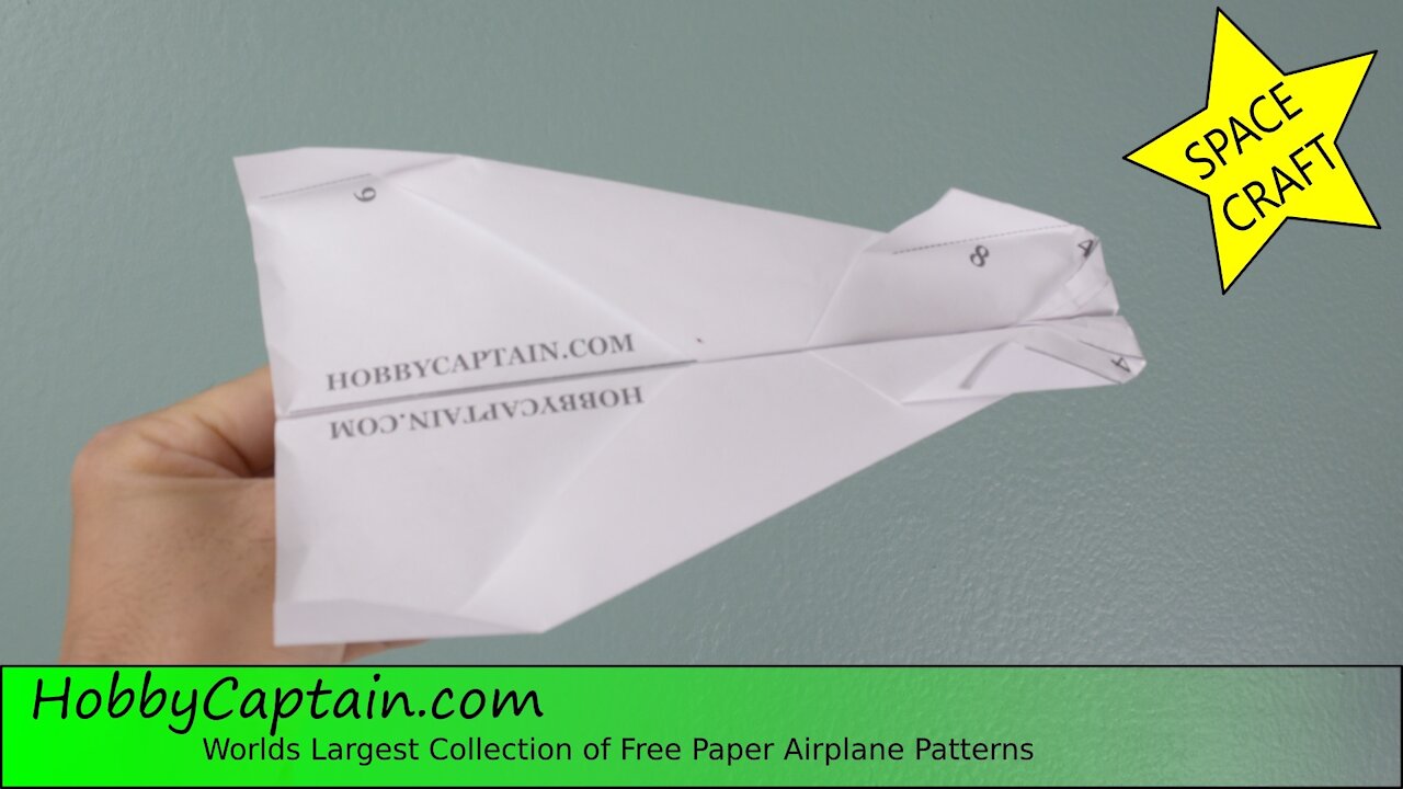 Paper plane folding instructions, The "Abhishek Orbiter" paper airplane