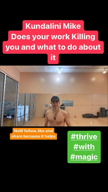 Kundalini Mike Does your work Killing you and what to do about it. #spiritualityovereligon #hot