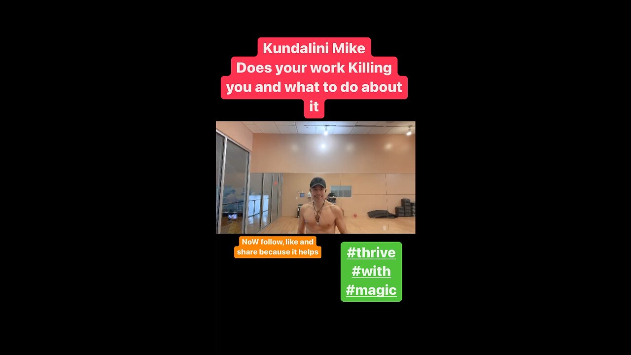 Kundalini Mike Does your work Killing you and what to do about it. #spiritualityovereligon #hot