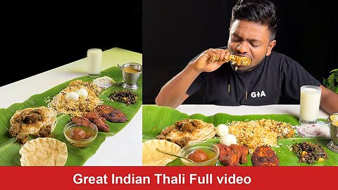 Great Indian Thali Full Video | ASMR | GIA