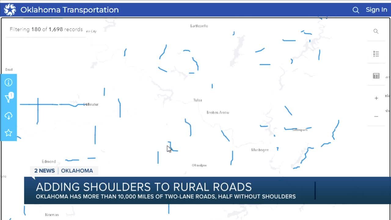 Adding shoulders to rural roads