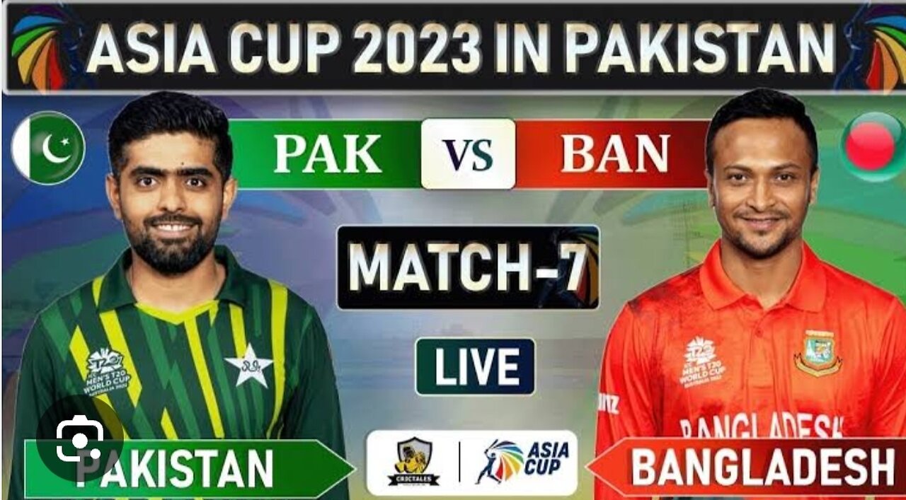 Match between pak vs ban