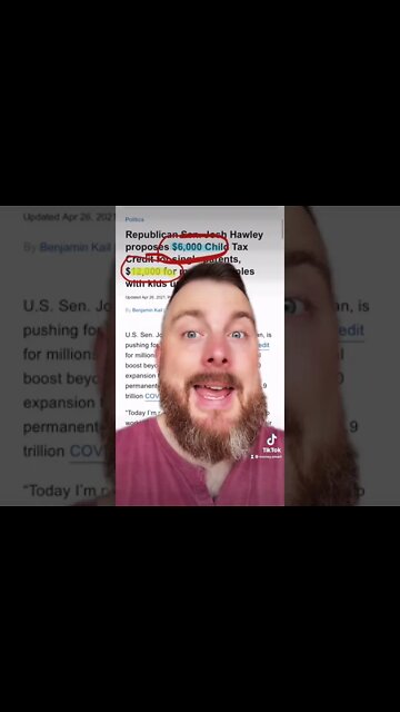 Potential HUGE CHILD TAX CREDIT coming. Up to $12,000 🚨
