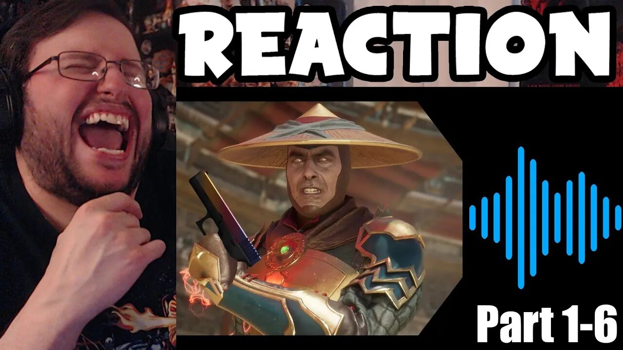 Gor's "Mortal Kombat 11 Intro Dialogues but with Voice AI Part 1-6 by Peerington" REACTION