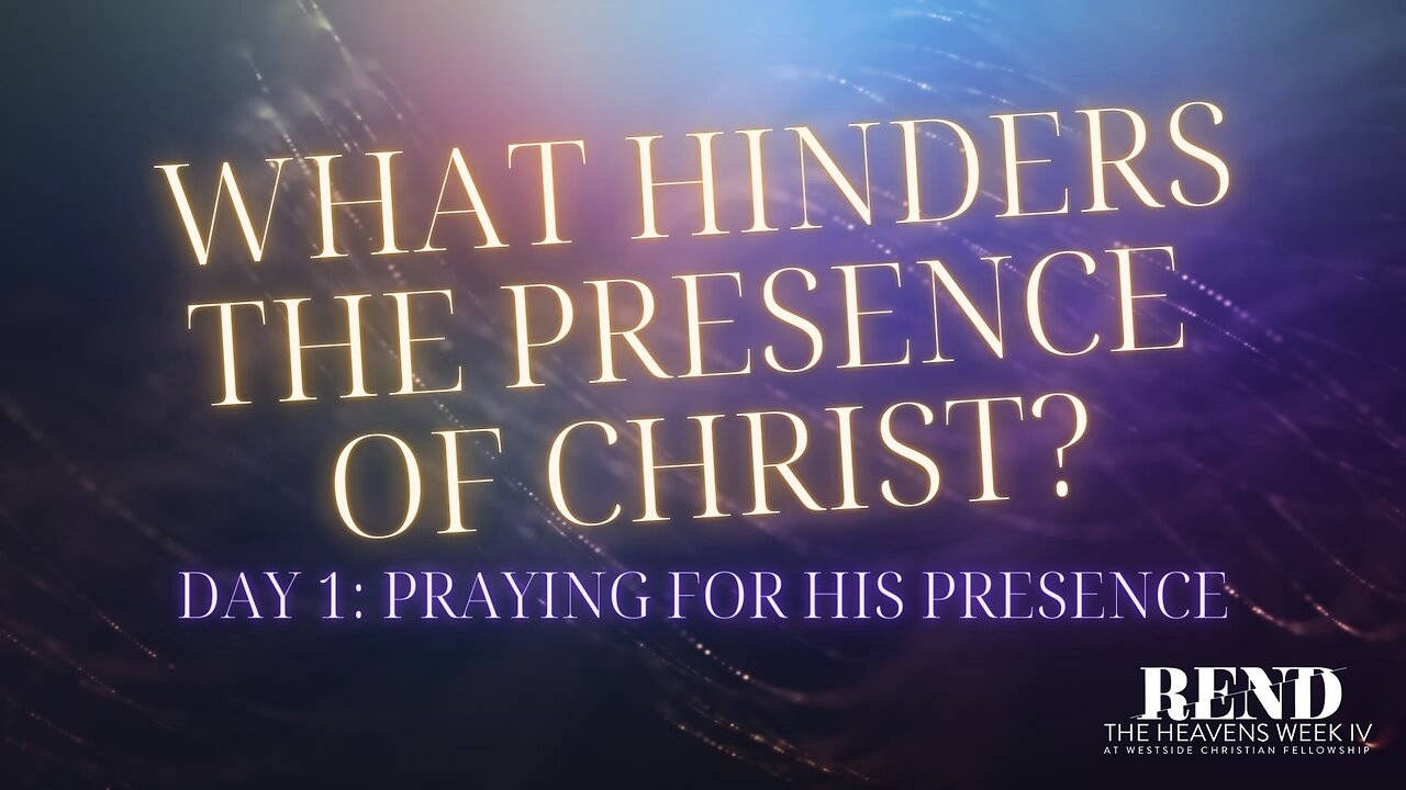 5 Things that Hinder the Presence of Christ | Pastor Shane Idleman