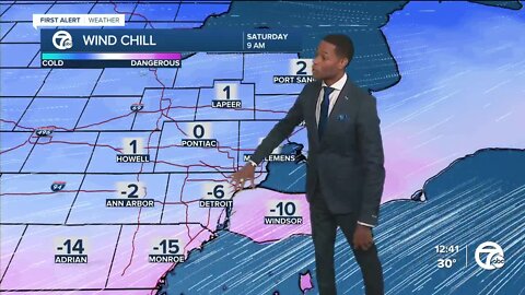 Tracking the holiday winter storm expected to hit metro Detroit