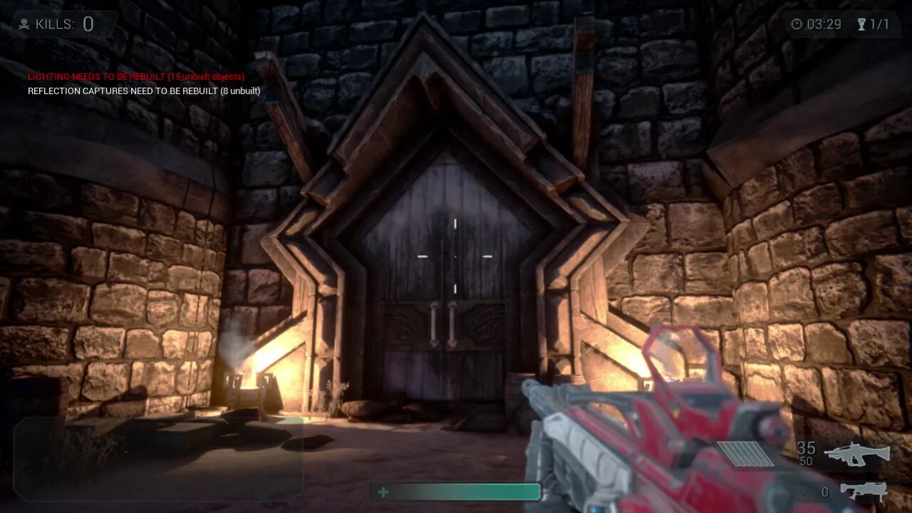2019 using infinity blade level with first person shooter test