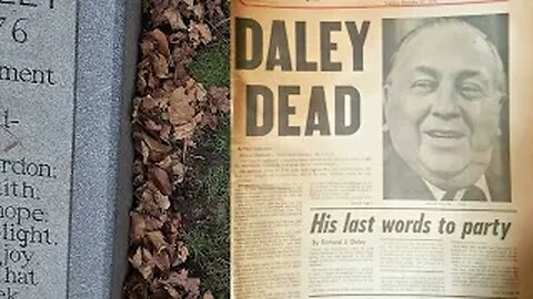Chicago Mayor RICHARD J. DALEY at Holy Sepulchre Cemetery Alsip Il.