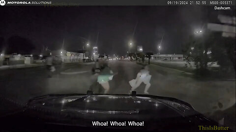 Dashcam shows woman killed while crossing the street when she was struck by a Houston police vehicle
