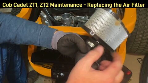 Replace the Air Filter, Cub Cadet ZT Mower