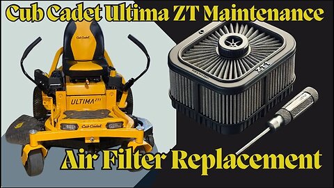 Replace the Air Filter, Cub Cadet ZT Mower