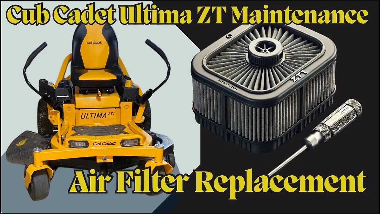 Replace the Air Filter, Cub Cadet ZT Mower