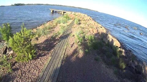 Cycling; path along sea line 21.6.2020