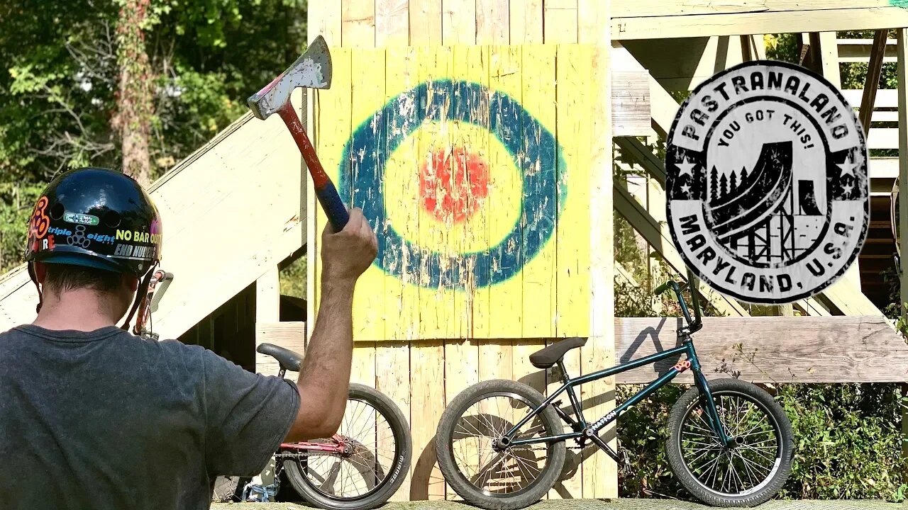 AXE THROWING GAME OF BIKE (PASTRANALAND!)