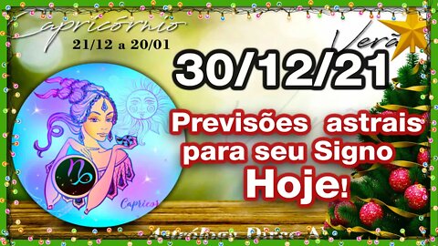 [Horóscopo do Dia] 30/12/2021previsões astrais para todos os signos Dirce Alves [Quinta-Feira]#Novo