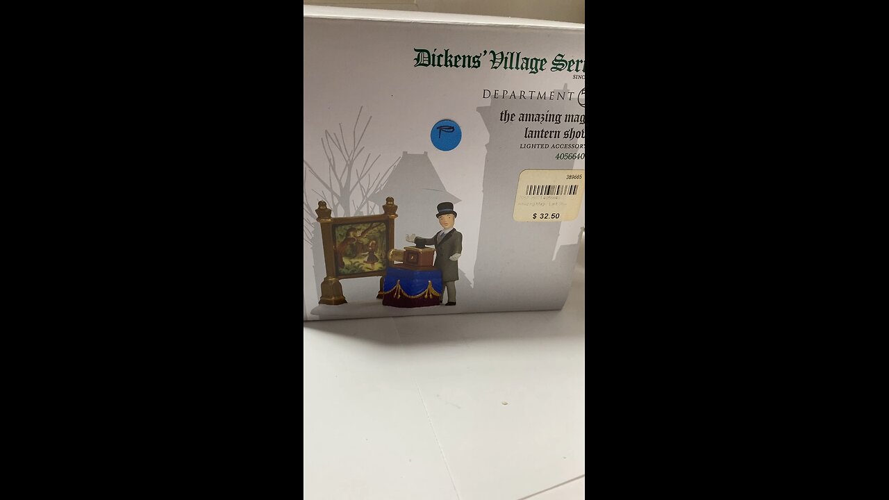 Stop & Shop! Department 56 - Dickens Village - The Amazing Magic Lantern Show - Tested & Works