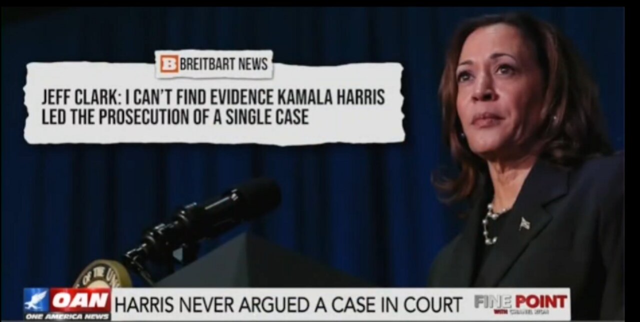 JEFF CLARK - HARRIS NEVER ARGUED A CASE IN COURT