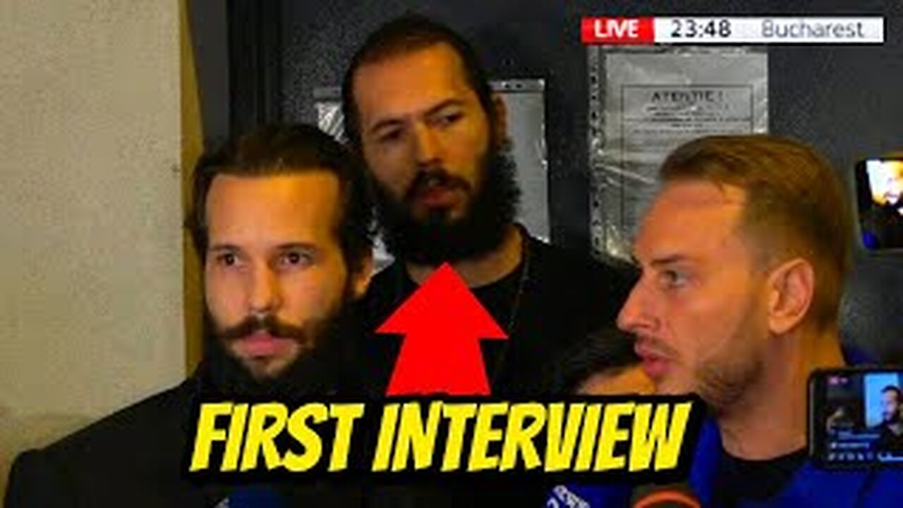 Andrew Tate First Interview Leaving Jail (NEW Footage)