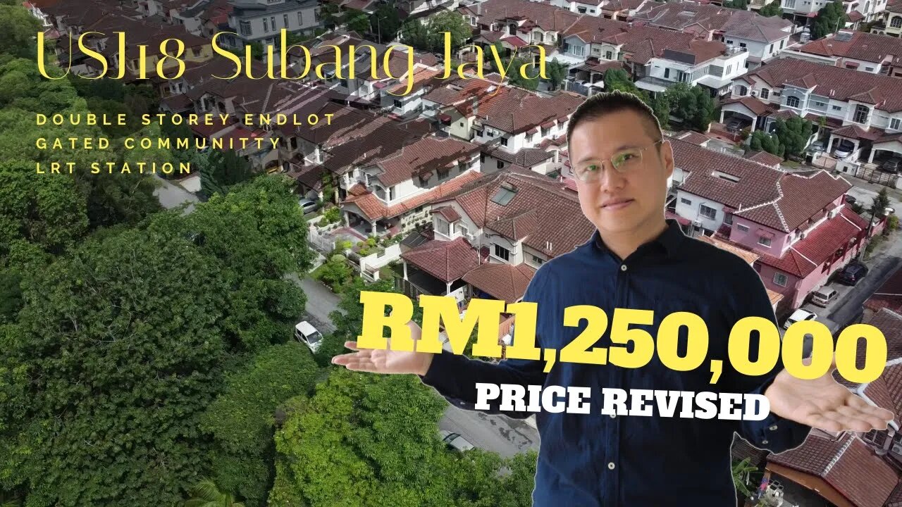 [Price Revised] USJ18 Double Storey ENDLOT RM1,250,000 at Subang Jaya. Facing Playground & Gated