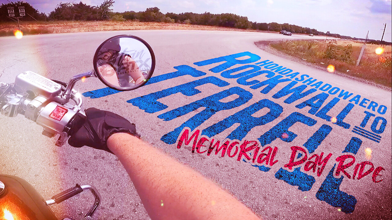 Honda Shadow Aero VT750CS ASMR | Rockwall, TX To Terrell, TX By Way Of Backroads | Memorial Day Ride