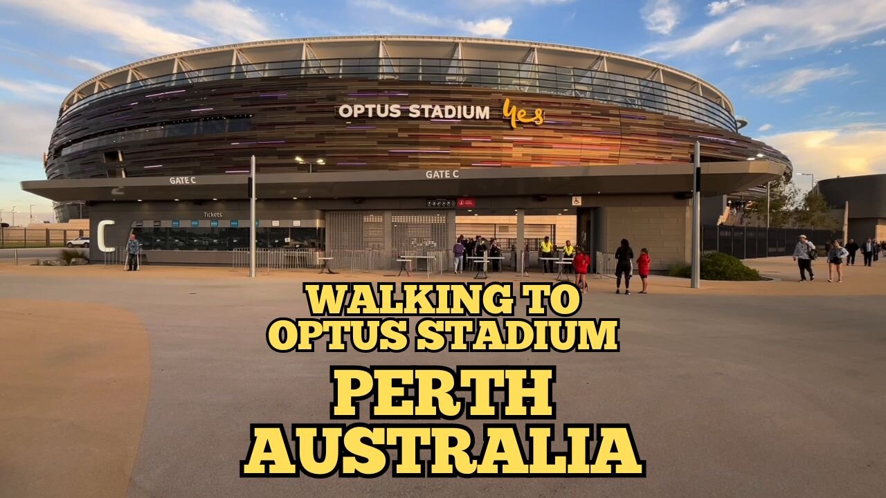 Exploring Perth Australia: Walking to Optus Stadium