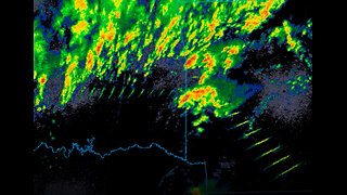 Very Unusual Radar Images Texas, Oklahoma, Arkansas, Missouri, Kansas, Man-Made Tornado Outbreak