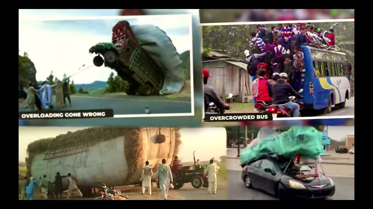 Stupidity Trends Worldwide Being Dumb Is Normalized As Seen In Grossly Overloaded Vehicles Video