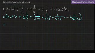 Tricks to Calculating Fractions: Problem 2