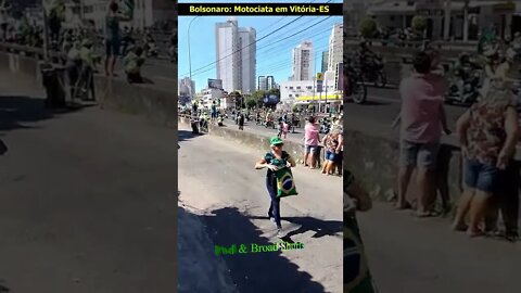 Bolsonaro faz motociata em Vitória-ES