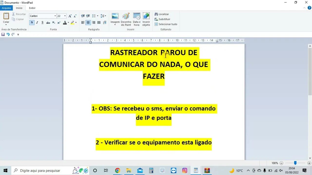 Rastreador parou de comunicar do nada o que fazer