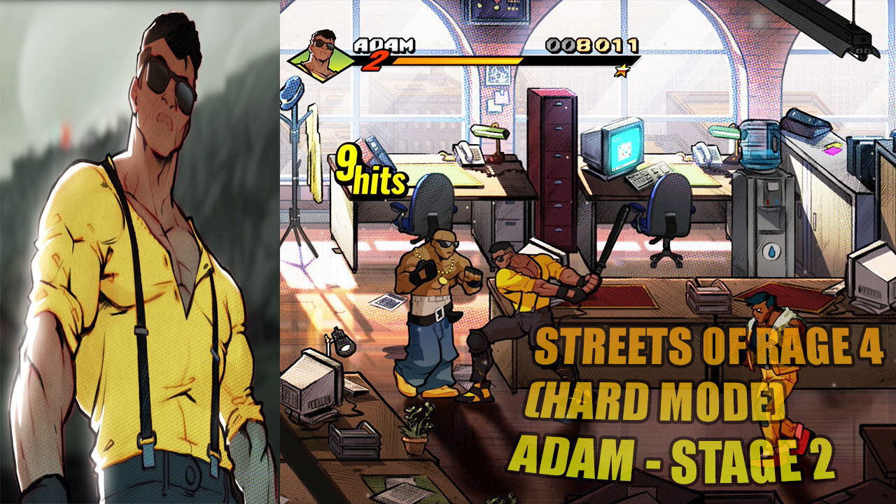 Streets Of Rage 4 (Hard Mode) Adam: Stage 2