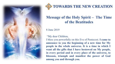 message 08 06 2019 The Time of the Beatitudes