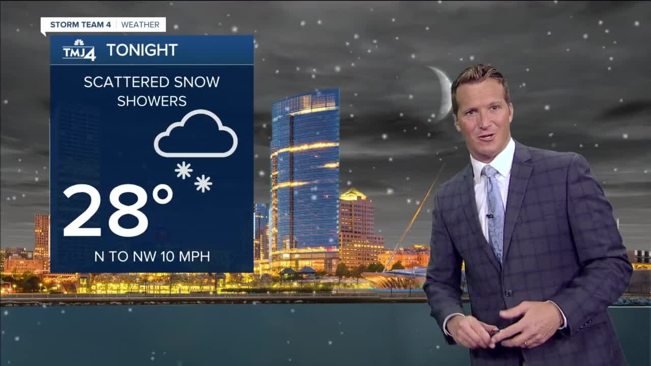 Isolated snow showers expected Wednesday night