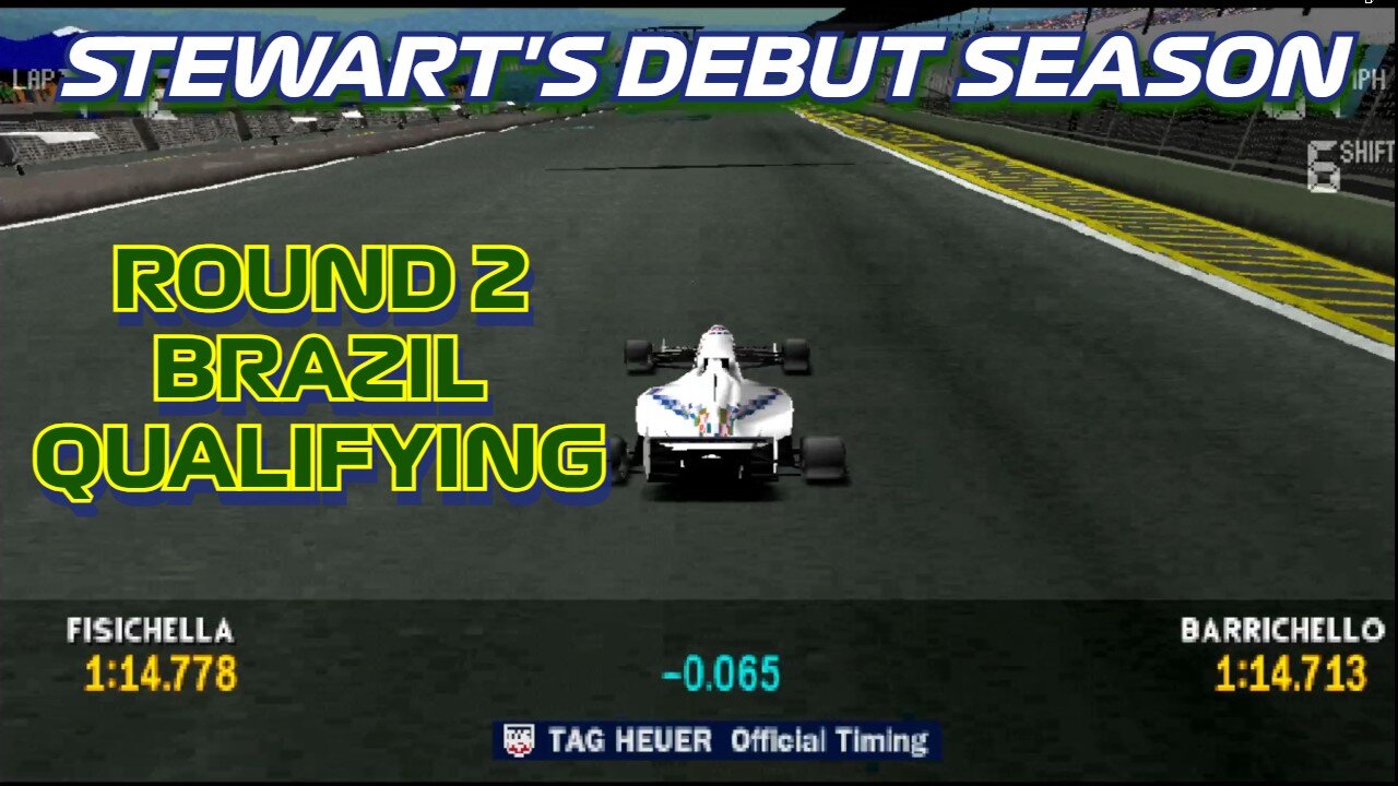 Stewart's Debut Season | Round 2: Brazilian Grand Prix Qualifying | Formula 1 '97 (PS1)