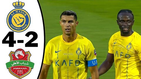 Al Nassr Vs Shabab Al-Ahli Highlights| Ronaldo Fight with Referee