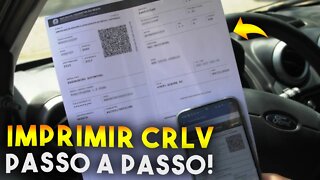 Como IMPRIMIR DOCUMENTO do VEÍCULO (CRLV DIGITAL) 2022 - PASSO A PASSO