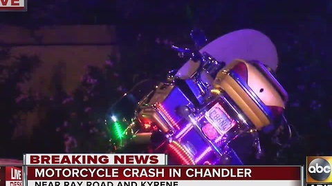 Motorcycle crash in Chandler shuts down roads