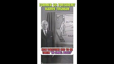 Harry Truman talks about the Zionist scheme