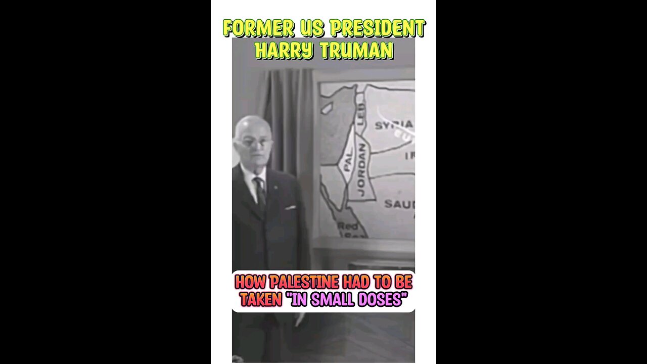 Harry Truman talks about the Zionist scheme