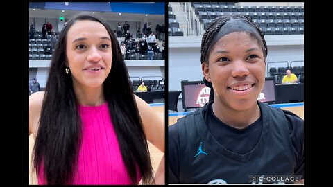 Panther Creek’s McKenzie Adams and Jaela Wade vs Godley 2-16-24
