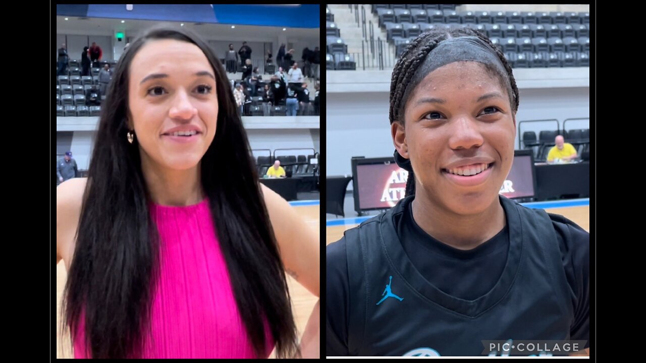 Panther Creek’s McKenzie Adams and Jaela Wade vs Godley 2-16-24