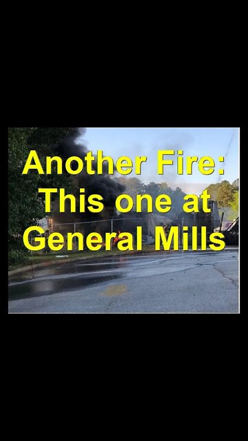 Nothing to See at General Mills Plant. Pay No Attention to the Plane or the Fire.