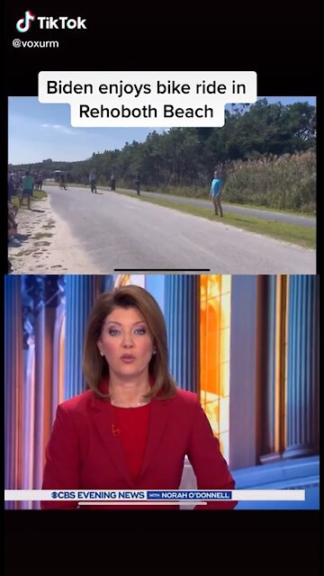 Buyden enjoys a nice bike ride while the border is on fire