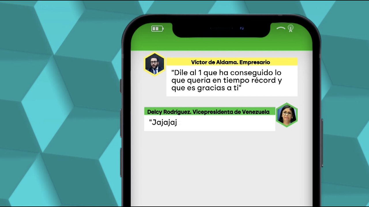 Vicepresidenta de Venezuela, Delcy Rodríguez, y la destitución de Pedro Sánchez por Víctor Aldama