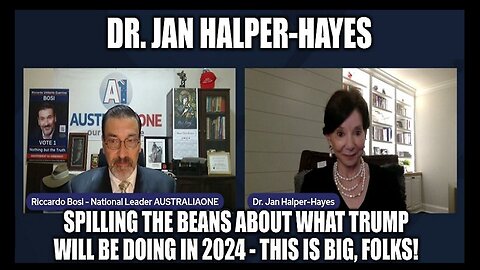 Dr. Jan Halper-Hayes: Spilling the Beans About What Trump Will Be Doing In 2024!