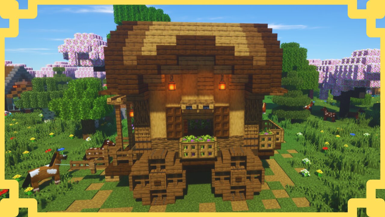 Minecraft | How to Build a Wagon Starter House