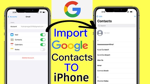 Import Google Contacts To iPhone 2023