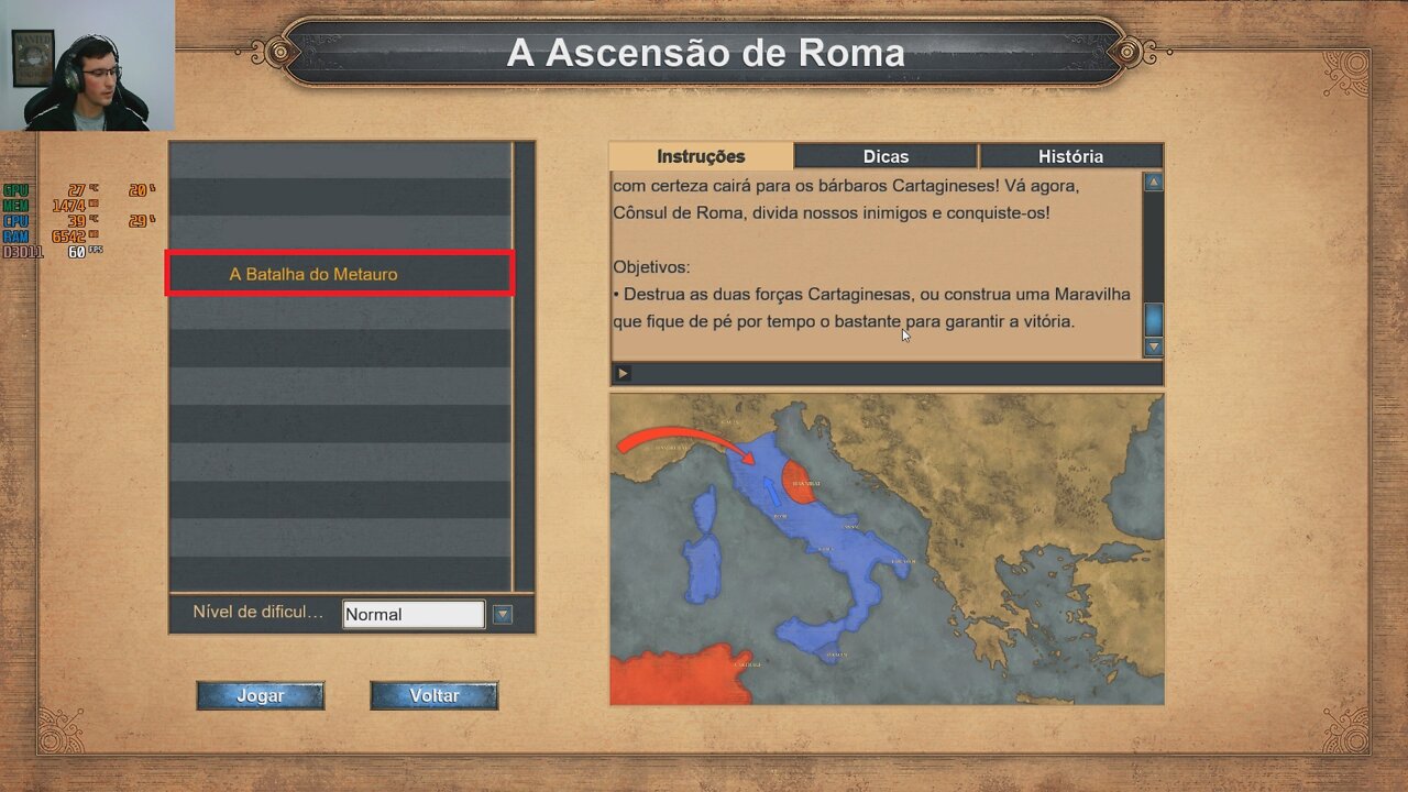 AGE OF EMPIRES 1 - 06 A ASCENSÃO DE ROMA 4 - A BATALHA DE METAURO