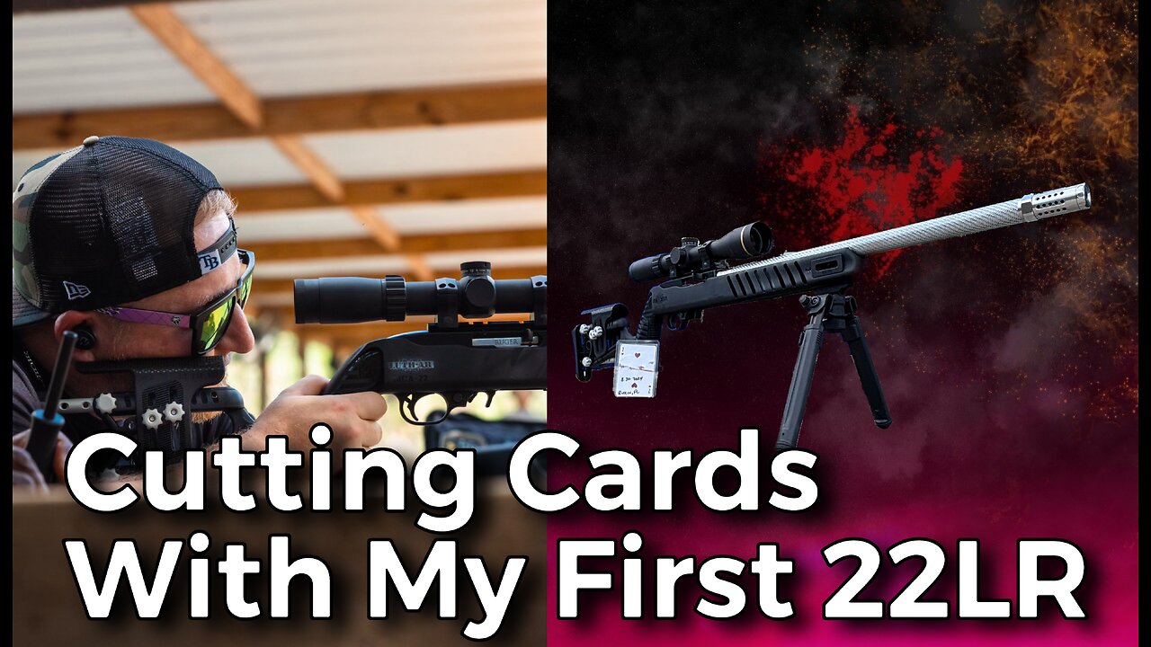 My first time cutting cards with my first 22 LR build - achievement unlocked