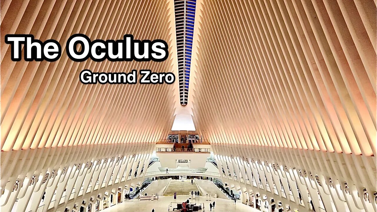 Downtown Manhattan New York City - The Oculus, World Trade Center Ground Zero 4K